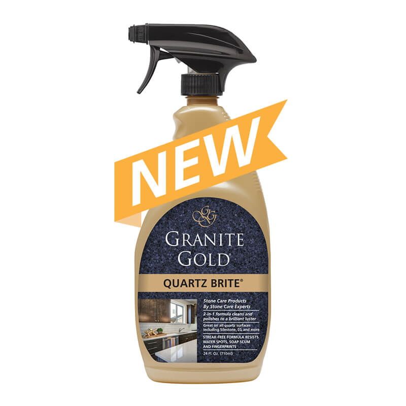 Granite Gold GG0069 Quartz Brite Cleaner, 24 oz, Liquid, Lemon Citrus, Clear/Slightly Hazy Clear/Slightly Hazy (Pack of 6)