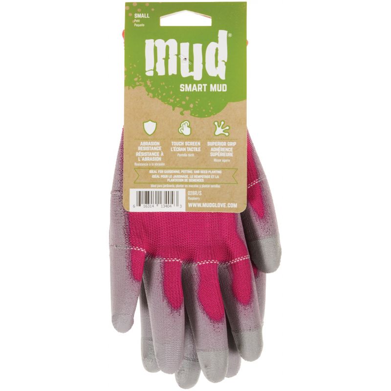 Smart Mud Garden Gloves S, Raspberry