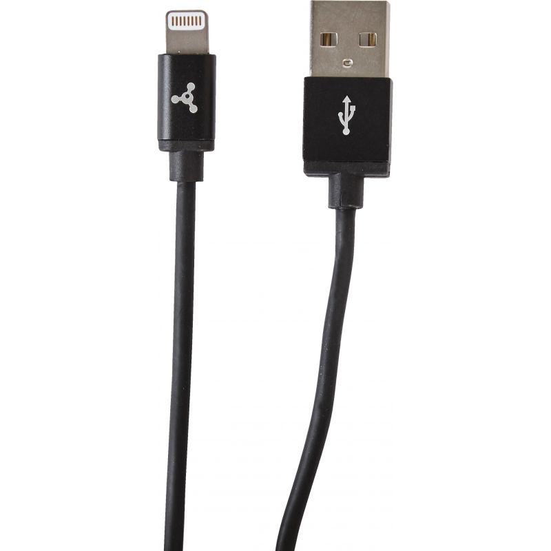 Fuse MFI Lightning USB Charging &amp; Sync Cable Black