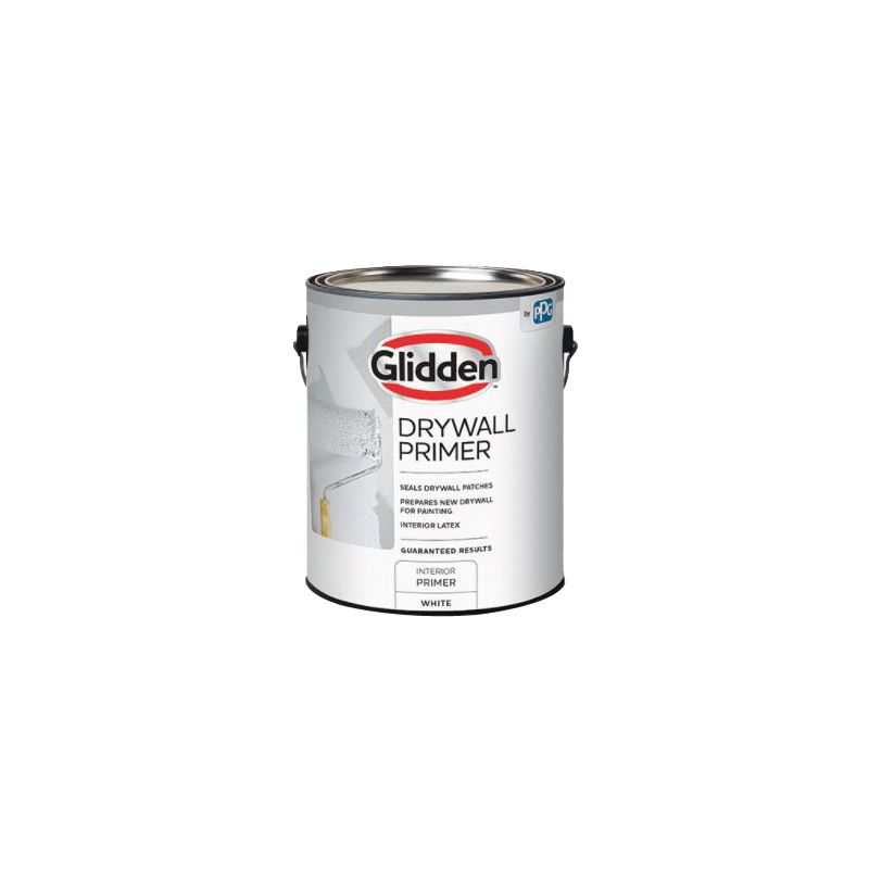 Glidden GLDPIN60WH/01 Interior Drywall Primer, Flat, White, 1 gal, Can White (Pack of 4)
