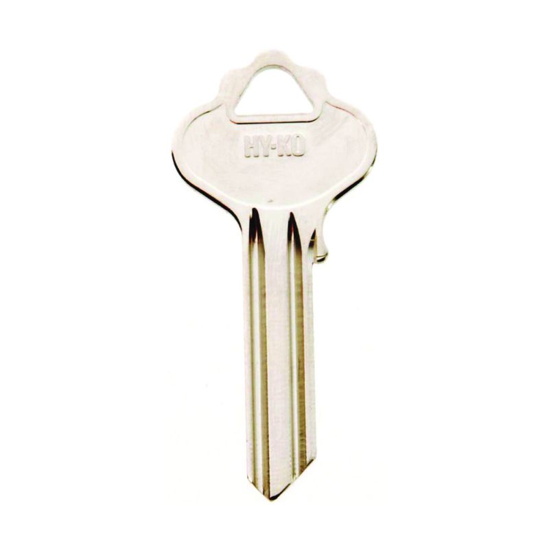 Hy-Ko 11010IN33 Key Blank, Brass, Nickel, For: ILCO Cabinet, House Locks and Padlocks (Pack of 10)
