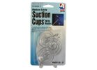 Adams 6500-74-3848 Suction Cup with Hook, Steel Hook, PVC Base, Clear Base, 1-3/4 in Base, 3 lb Working Load