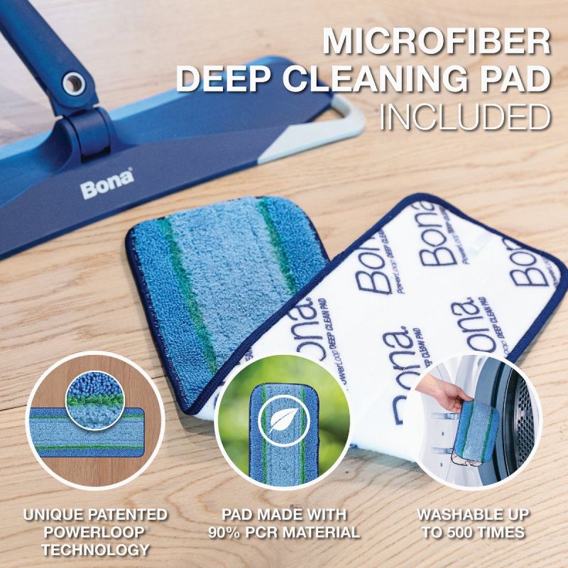Bona Microfiber Multi-Surface Cleaning Pad Mop Refill