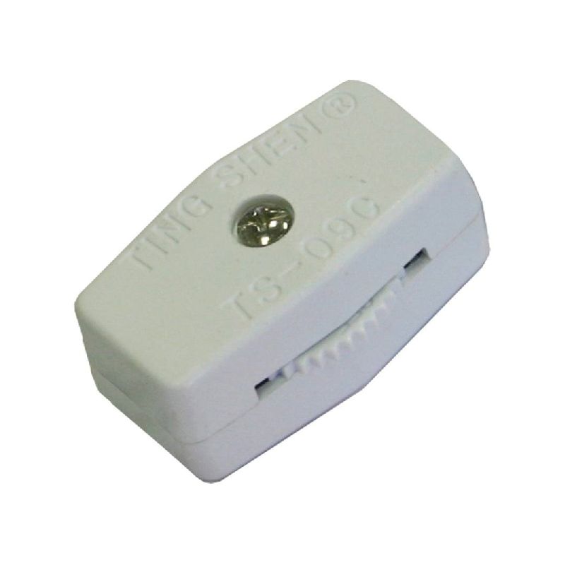 Atron LA970 In-Line Cord Switch, Switch, White White