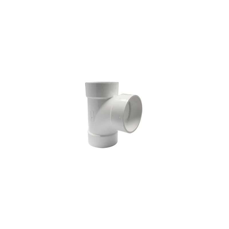IPEX 192154L Sanitary Pipe Tee, 4 in, Hub, PVC, White, SCH 40 Schedule White
