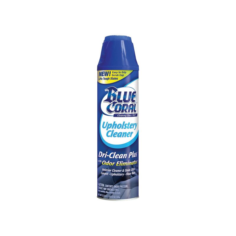 Blue Coral Dri-Clean Plus DC22 Upholstery Cleaner, 22 oz Aerosol Can, Liquid, Sweet Clear