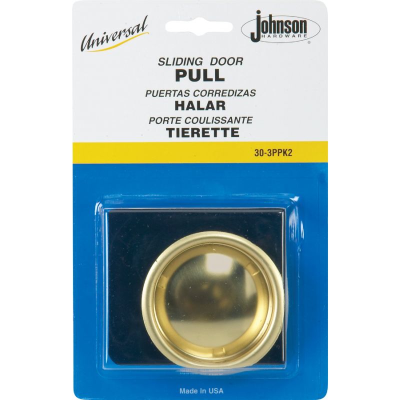 Johnson Hardware Snap-In Flush Cup Pocket Door Pull