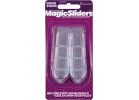 Magic Sliders Rubber Wedge Door Stop Translucent