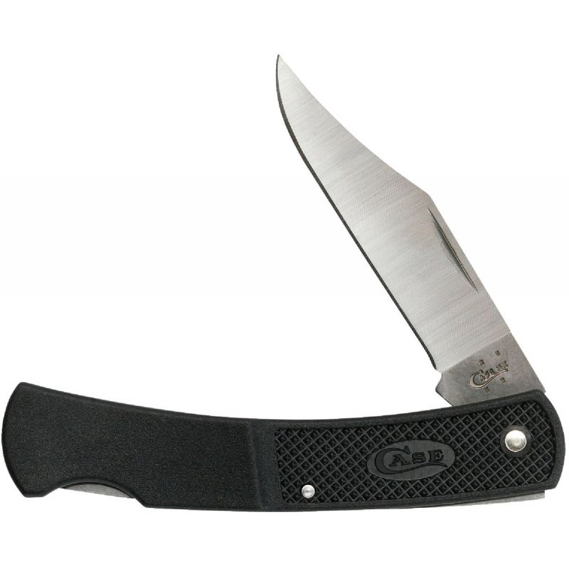 Case Caliber Medium Lockback Folding Knife Black, 2.75 In.
