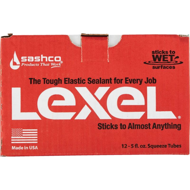 Sashco Lexel VOC Caulk Polymer Sealant Bright White, 5 Oz.