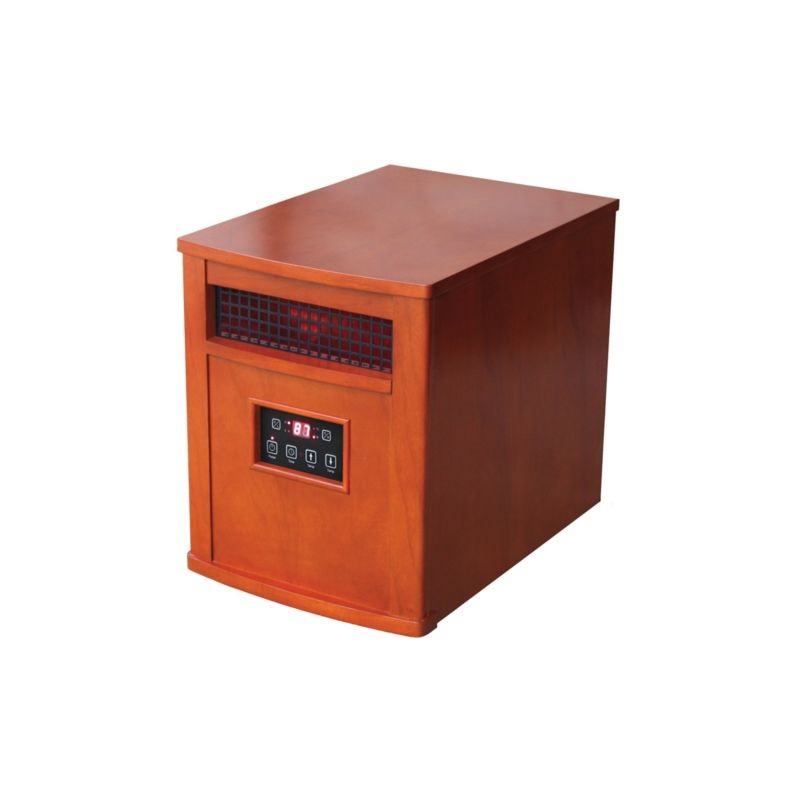 Comfort Glow QEH1500 Electric Heater, 15 A, 120 V, 1500 W, 5120 Btu, 1000 sq-ft Heating Area, Remote Control Oak