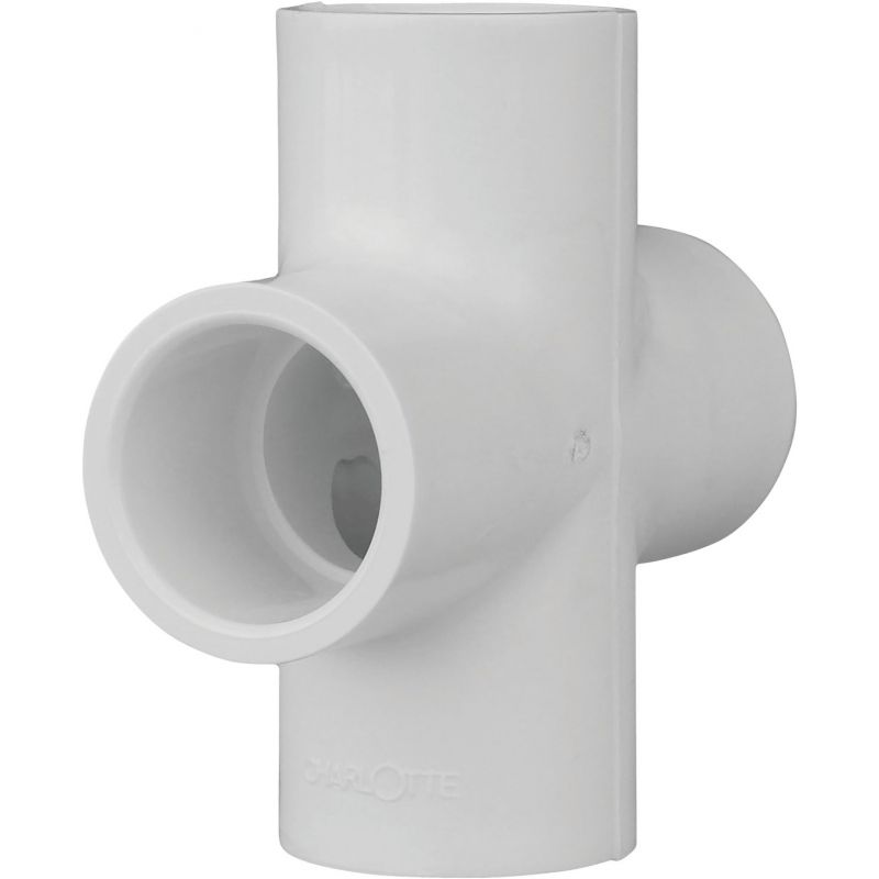 Charlotte Pipe Schedule 40 PVC Pipe Cross 1/2&quot;
