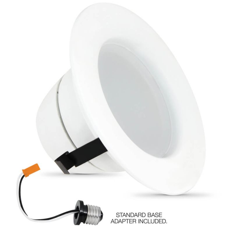 Feit Electric LEDG2R4/830/CAN Downlight, 9 W, 120 V, LED Lamp, Warm White Warm White