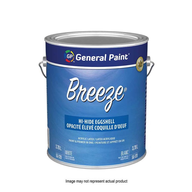 General Paint GE0055120-20 Interior Paint, Eggshell Sheen, White, 5 gal, Pail, 320 to 430 sq-ft Coverage Area White