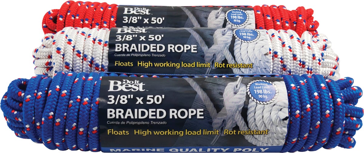 Do it Best Diamond Braided Polypropylene Packaged Rope Assorted