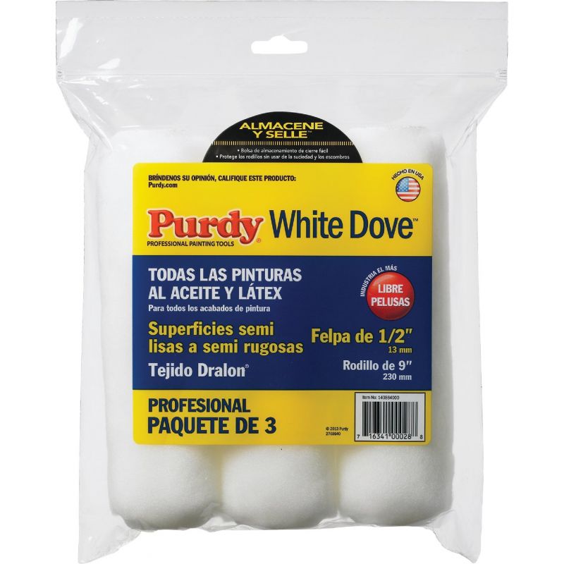 Purdy White Dove 3-Pack Woven Fabric Roller Cover