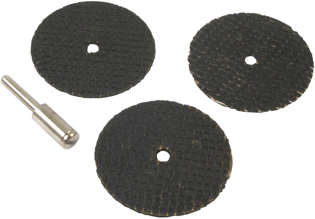 4-Piece Forney 60214 Cut Off Wheel Kit with 1/8-Inch Mandrel 1-1/2-Inch 