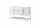 Craft + Main Lawson Series LSWV4822D Vanity Cabinet, 48 in W Cabinet, 21-1/2 in D Cabinet, 34 in H Cabinet, Wood, White White