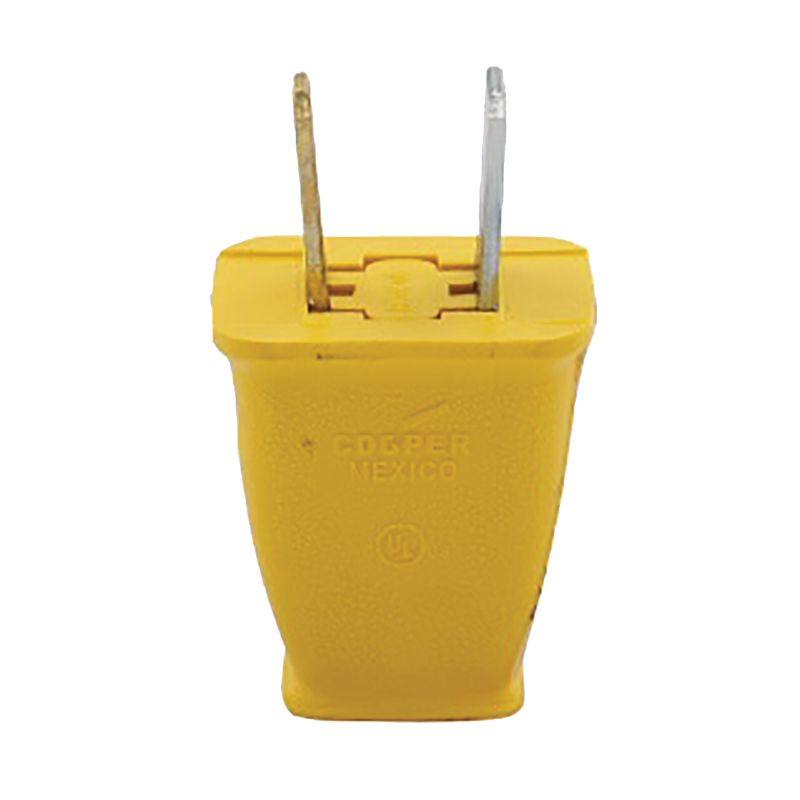 Eaton Wiring Devices SA540GD Electrical Plug, 2 -Pole, 15 A, 125 V, NEMA: NEMA 1-15, Yellow Yellow