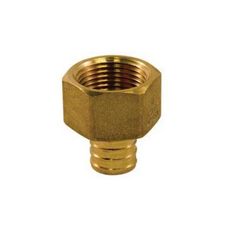 aqua-dynamic 9783-043 Pipe Adapter, 3/4 x 1/2 in, PEX x Female, Brass