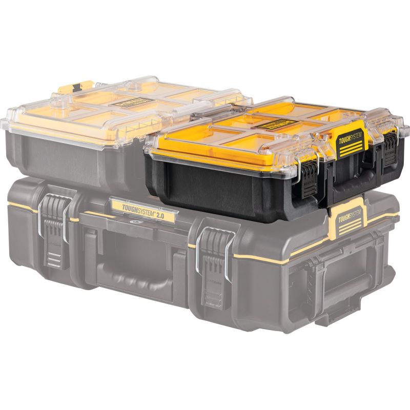 DEWALT ToughSystem Deep Compact Toolbox Organizer Black &amp; Yellow