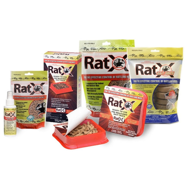 RatX Ready-To-Use Pre-Measured Rat Bait Trays (4-Count)