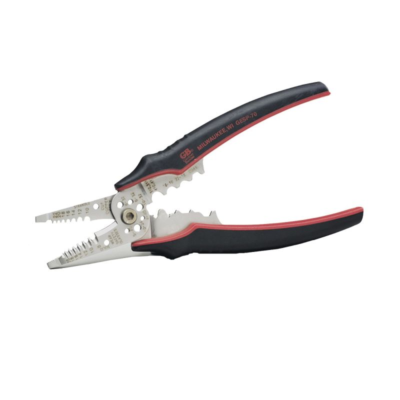 Gardner Bender GESP-70 Wire Stripper, 10 to 22 AWG Wire, 8 to 20 AWG Solid, 10 to 22 AWG Stranded Stripping, 8-1/4 in OAL