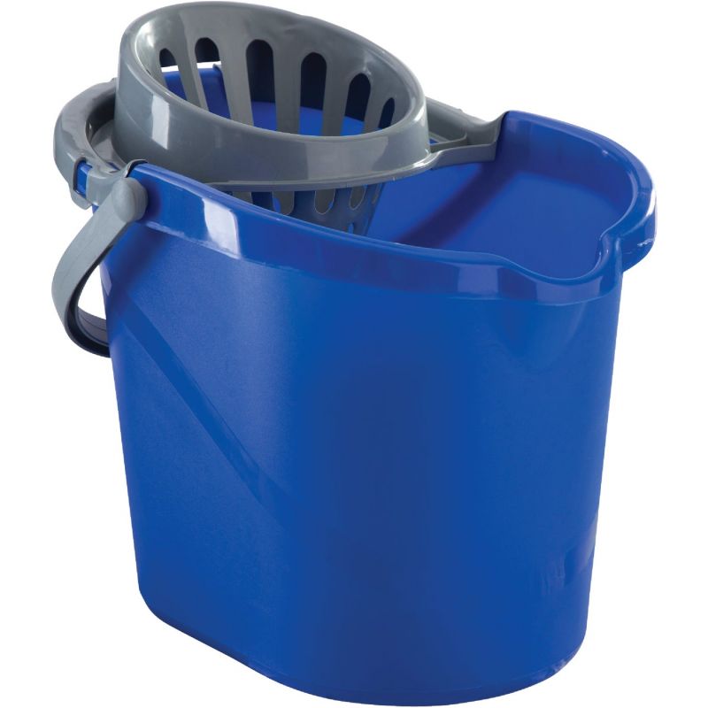 Quickie Mop Bucket With Wringer 3 Gal., Blue