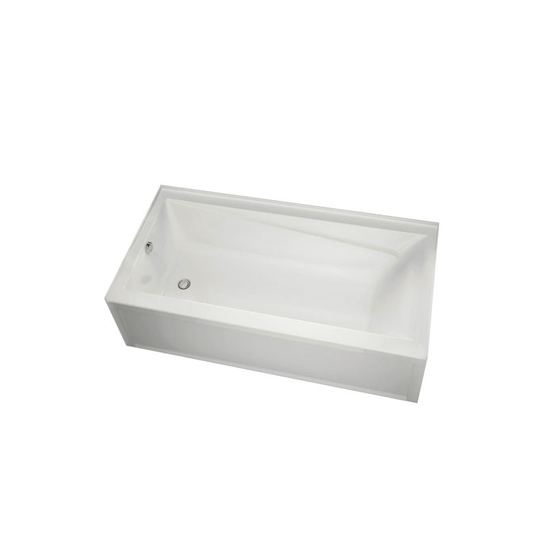 Maax New Town 6032 Series 105456-R-100 Bathtub, 38 to 44 g, 59-3/4 in L, 32 in W, 20-1/2 in H, Alcove Installation 38 To 44 G, White