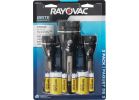 Rayovac Brite Essentials Rubber LED Flashlight Set Black