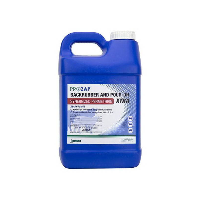 Prozap 966010 Backrubber Insecticide, Liquid, Clear, Strong, 2.5 gal Clear
