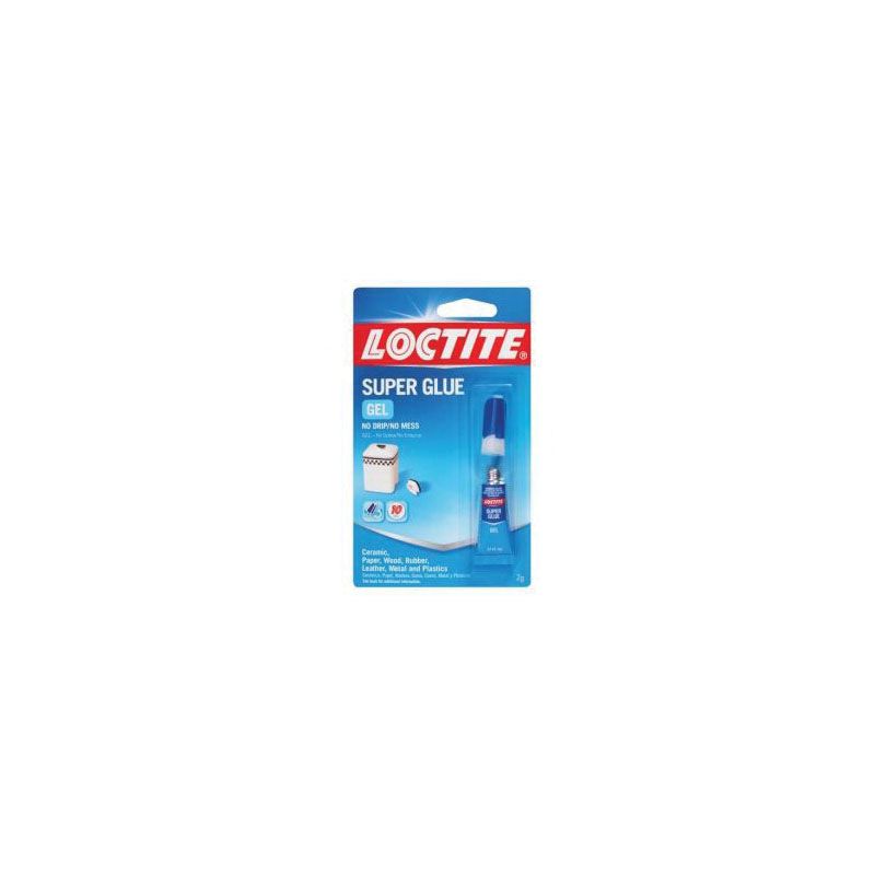 Loctite 1399965 Super Glue, Gel, Clear/Colorless, 2 g Tube Clear/Colorless (Pack of 12)