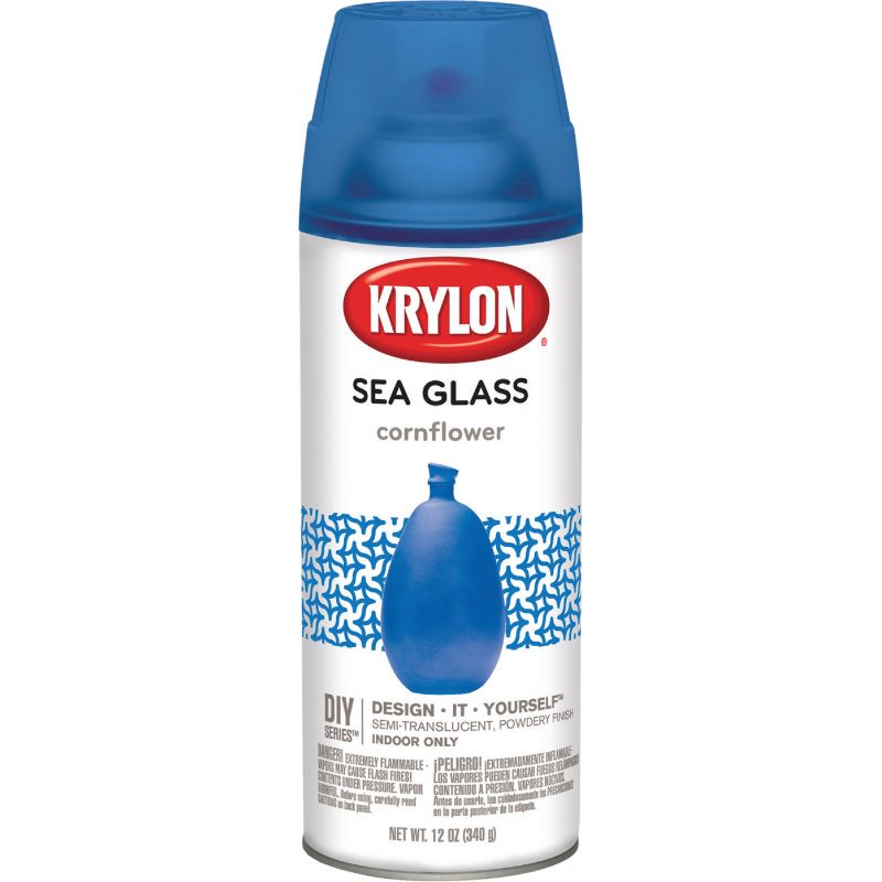 Krylon Sea Glass Finish Spray Paint Cornflower, 12 Oz.