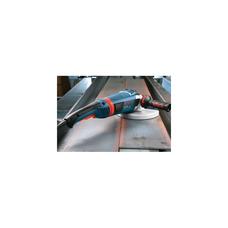 Bosch 1900 1974-8D High-Performance Large Angle Grinder, 15 A, 5/8-11 Spindle, 7 in Dia Wheel, 8500 rpm Speed Blue