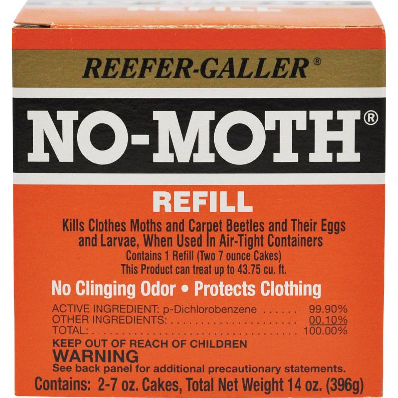 Reefer-Galler No-Moth Moth Killer Refill (2) 7 Oz. Cakes