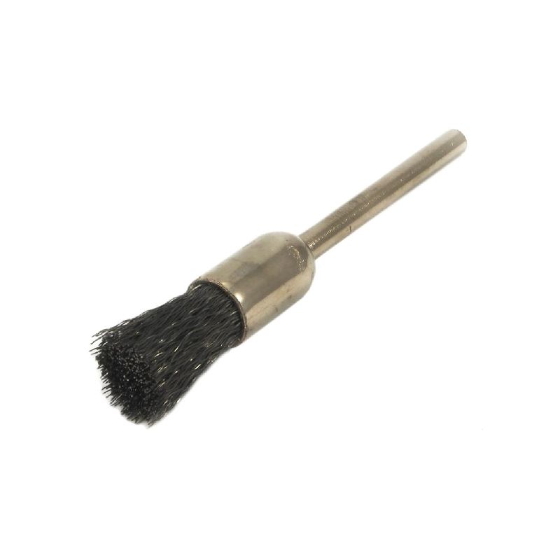 Forney 60241 Wire Brush Set, 1/8 in Arbor/Shank, Impregnated Bristle, Nylon Bristle