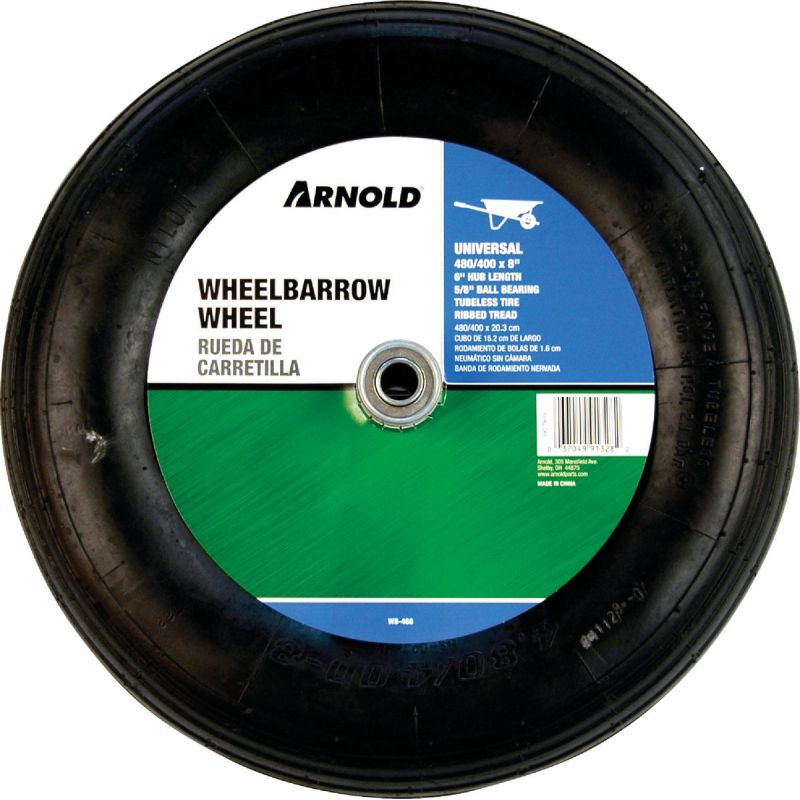 Arnold 6 In. Hub Pneumatic Wheelbarrow Wheel