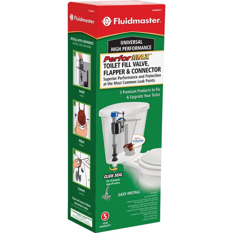 Fluidmaster PerforMAX Premium Toilet Repair Kit Universal, For 2 In.