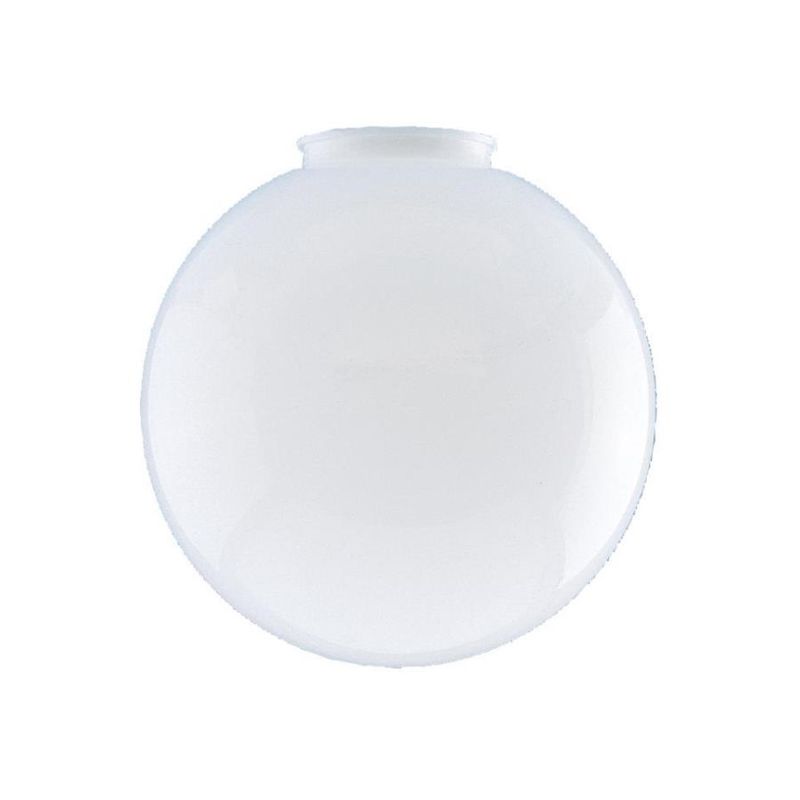 Westinghouse 8186900 Light Shade, 6 in Dia, Globe, Polycarbonate, White White