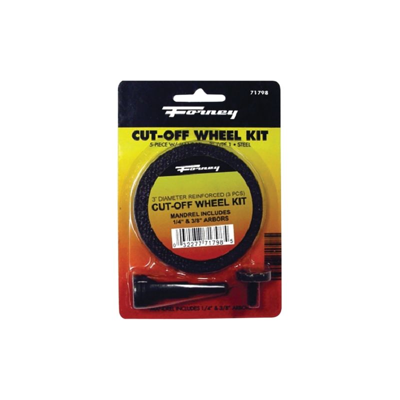 Forney 71798 Cut-Off Wheel Kit, 3 in Dia