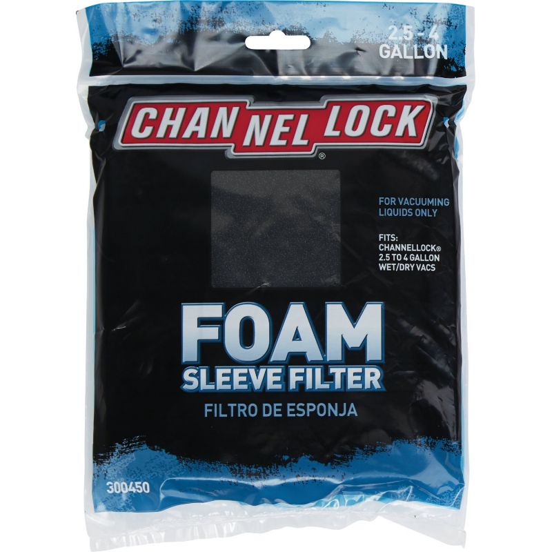 Channellock Wet Pick-Up Vacuum Filter 2-1/2 To 4 Gal.