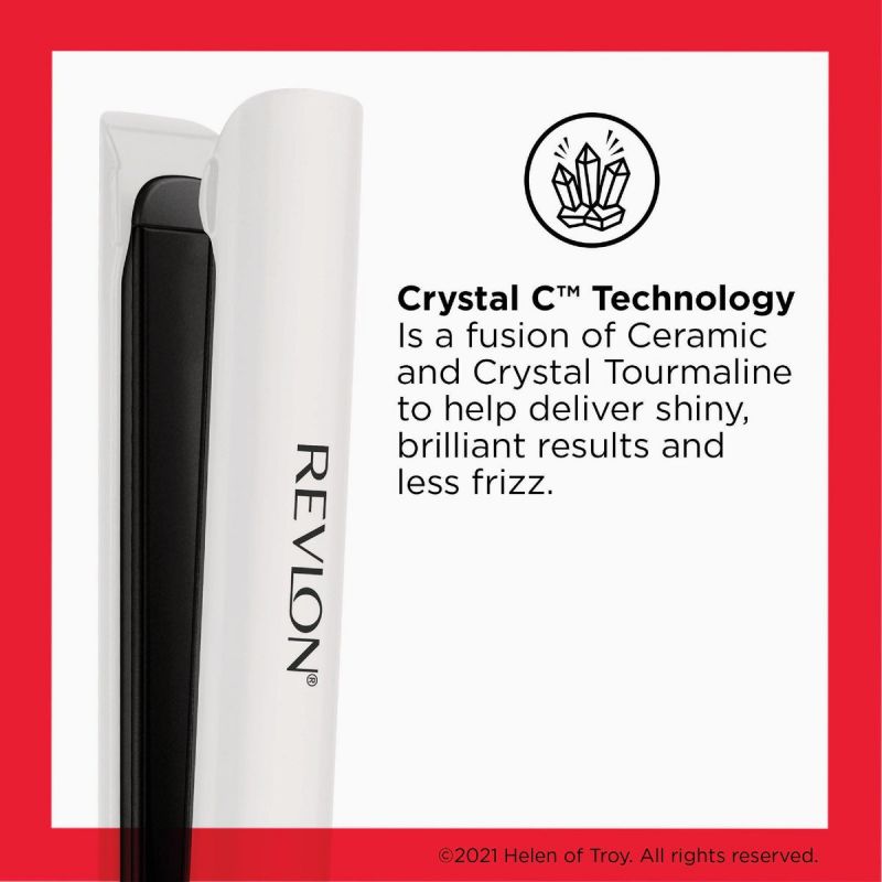 Revlon Crystal C Hair Straightener White