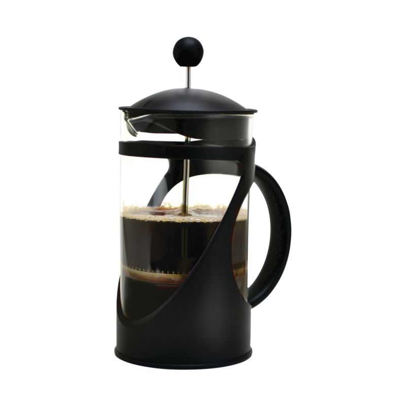 Primula TCP-2908 Coffee Press, 8 Cups Capacity, Borosilicate Glass/Plastic/Stainless Steel, Black 8 Cups, Black