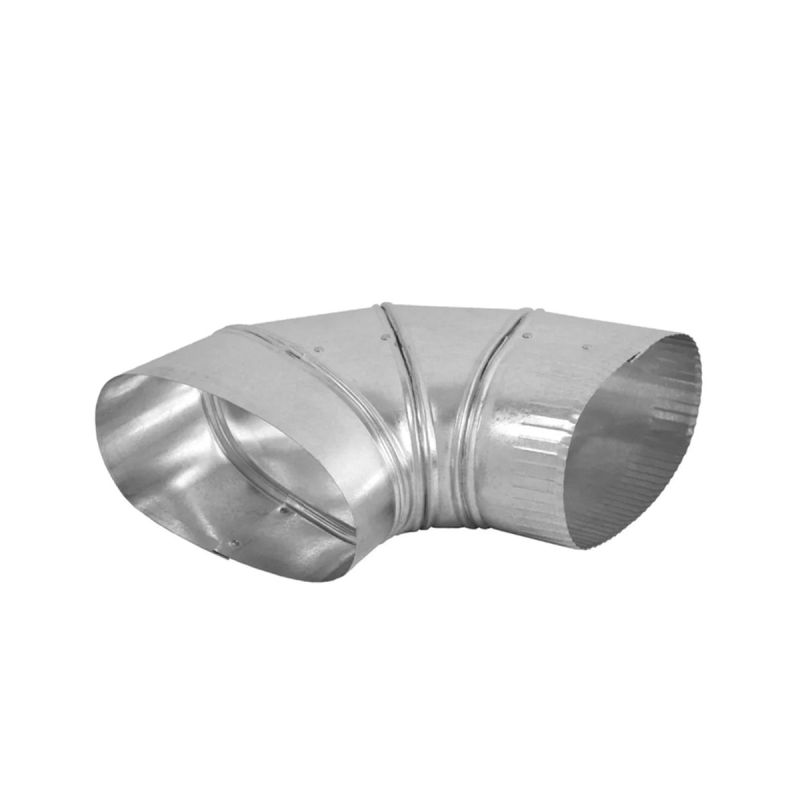 Imperial GV2062 Duct Elbow, 6 in Connection, 30 ga Gauge, Galvanized