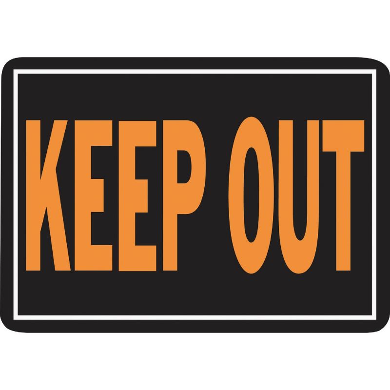Hy-Ko Keep Out Sign Day-Glo Lettering