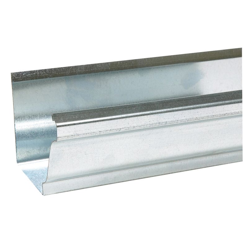 Amerimax 2800700120 Rain Gutter, 10 ft L, 5 in W, 30 Thick Material, Galvanized Steel (Pack of 10)