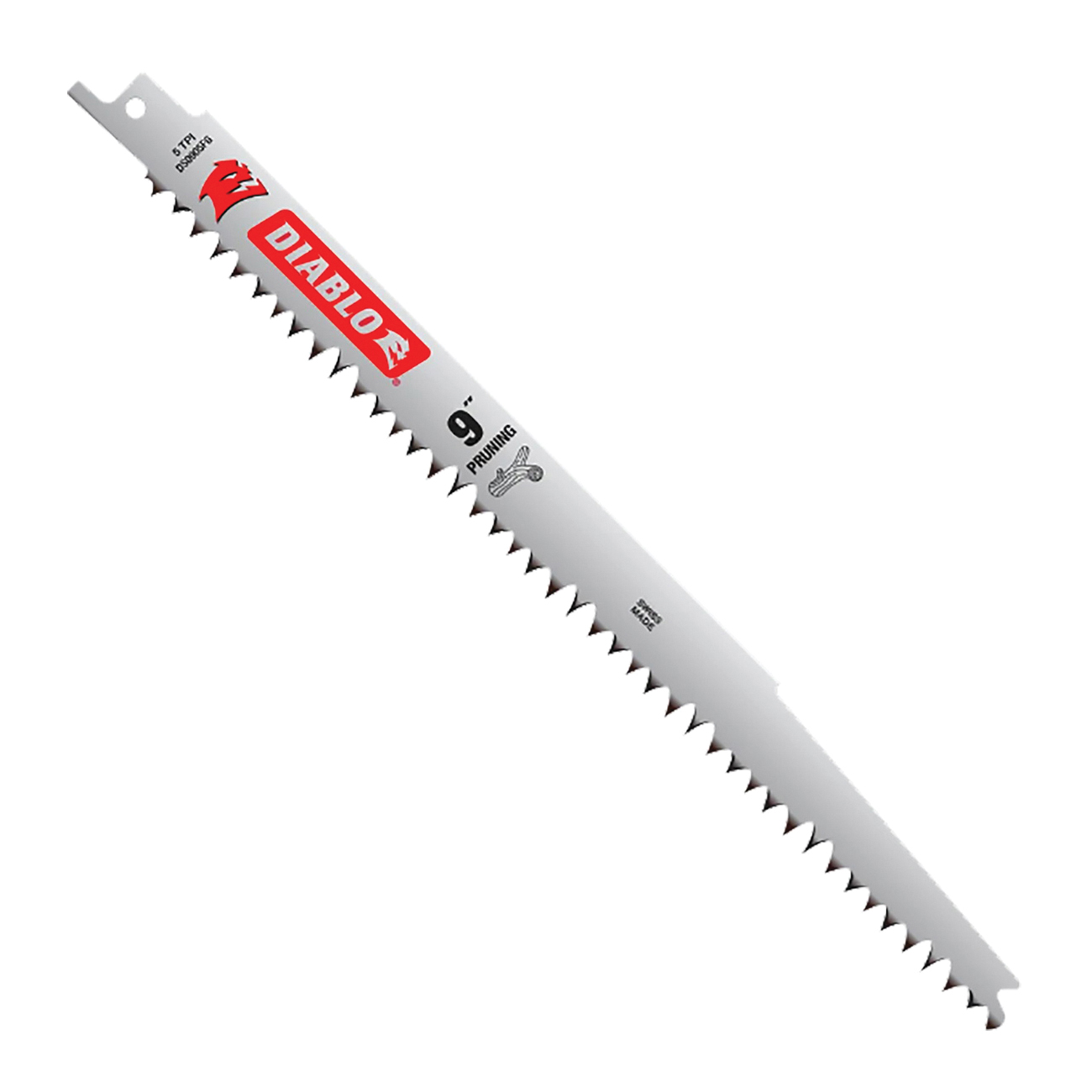 Milwaukee 48-00-1301 Reciprocating Saw Blade, 3/4 in W, 9 in L, 5 TPI