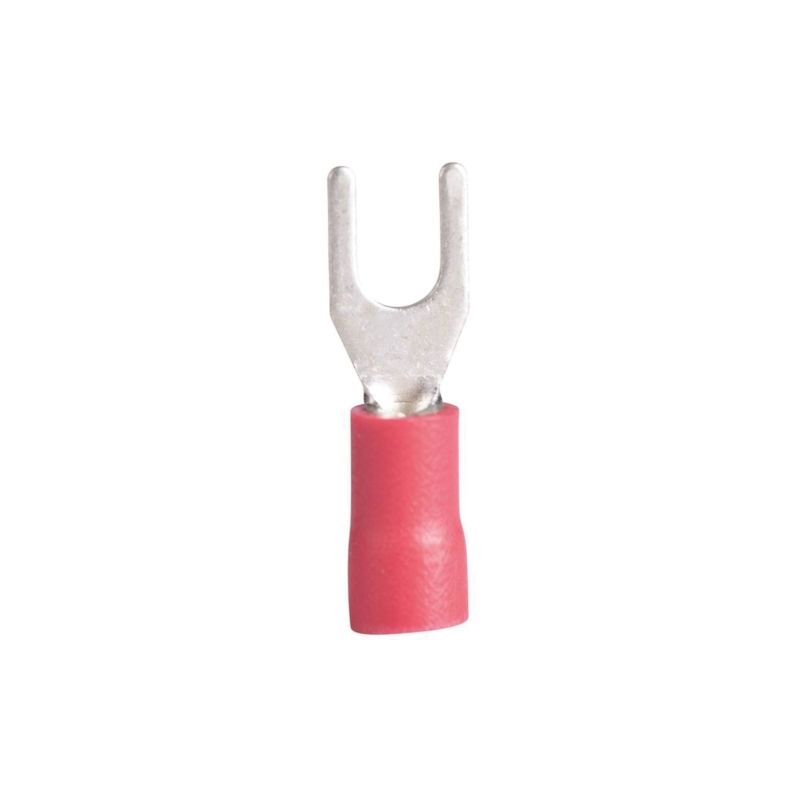 Gardner Bender 20-112 Spade Terminal, 600 V, 22 to 18 AWG Wire, #8 to 10 Stud, Vinyl Insulation, Red Red