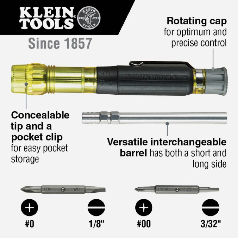 Klein 4-in-1 Pocket Electronics Precision Screwdriver