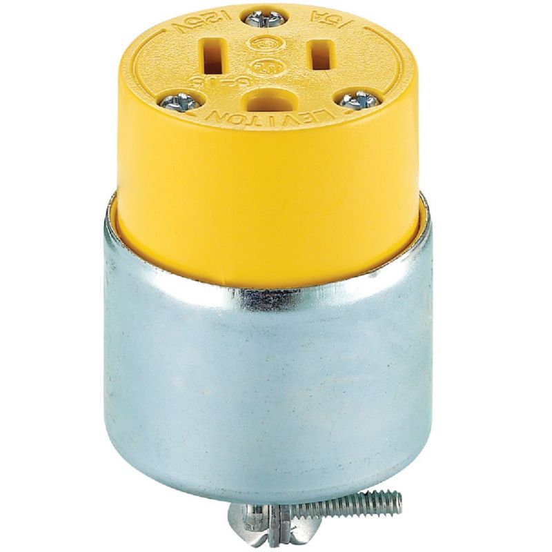 Do it Armored Cord Connector Yellow, 15